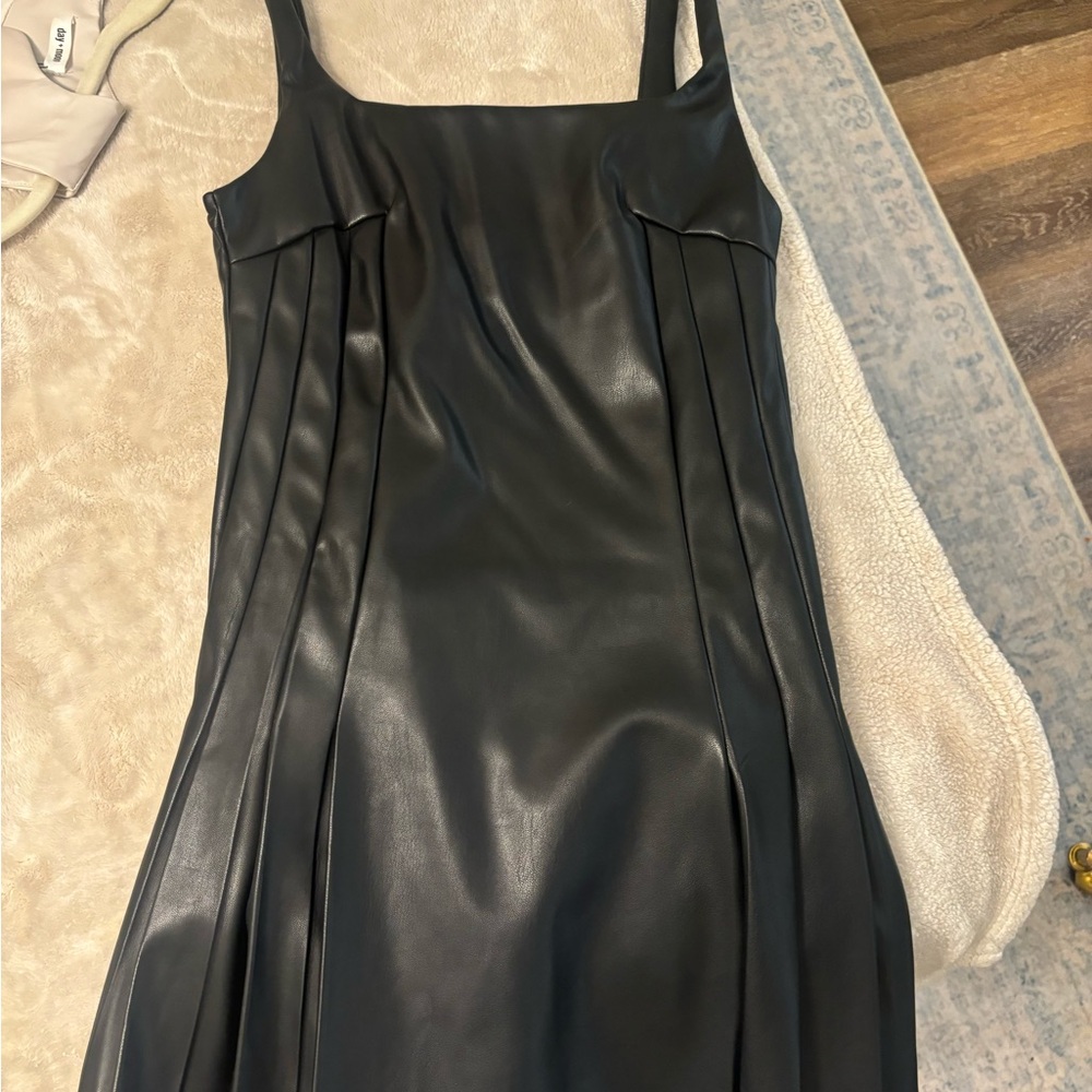 fab'rik Sleek Black Mini Dress